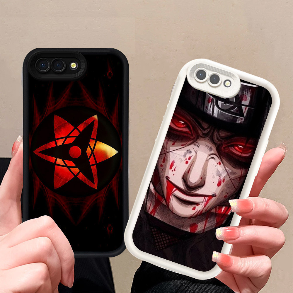 J-21 Naruto Itachi Hitam Putih silikon lembut Casing untuk OPPO A5 F5 A37 A39 A83 A3s A12e A1K Realm
