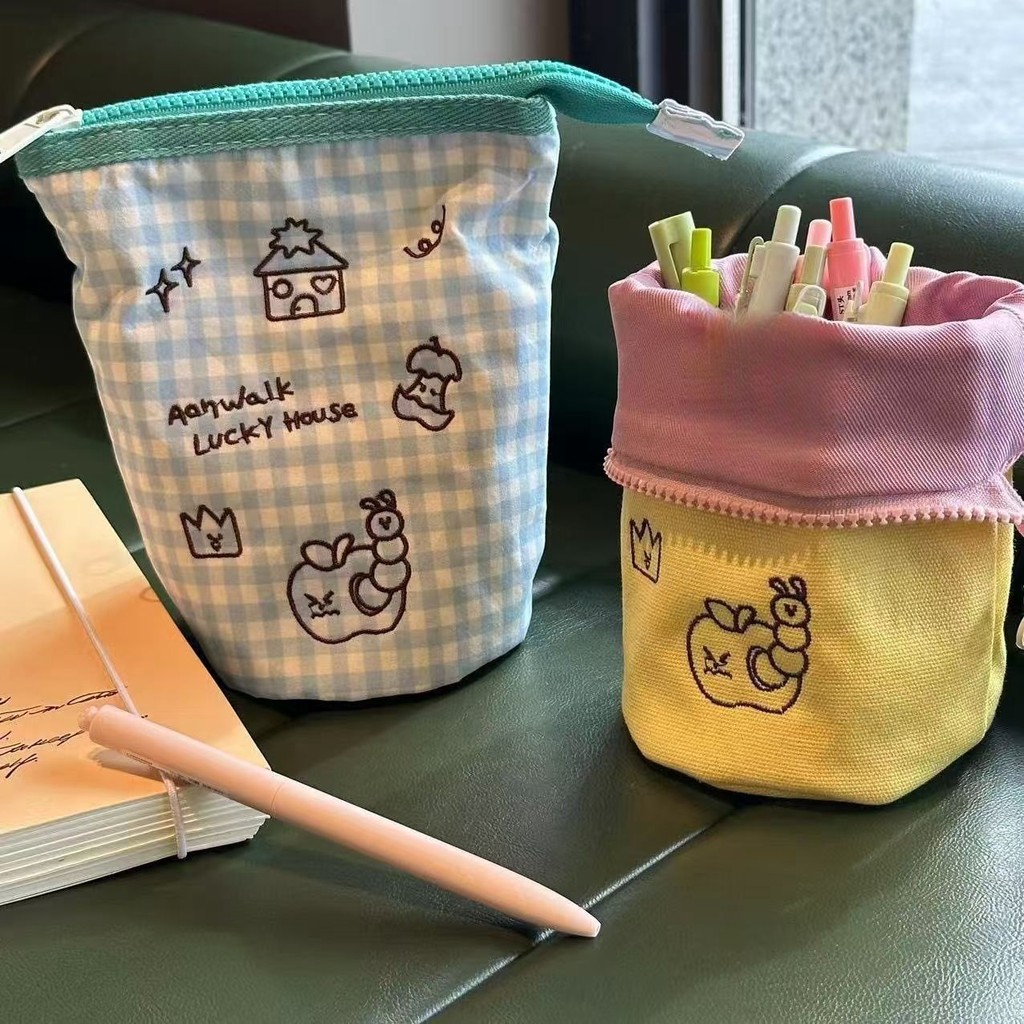 

Jepang Kontras Warna Lipat Pemegang Penah Nilai Tinggi Ins Niche Stationery Storage Siswa Kapasitas