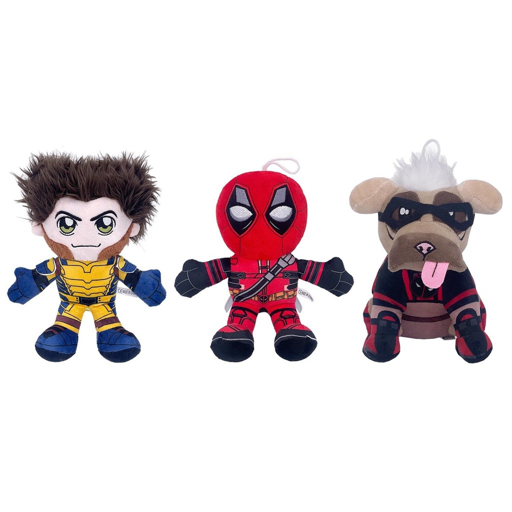 Boneka  Avengers Deadpool Woerine dengan peluh boneka anjing mainan