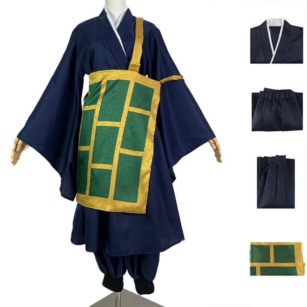 Geto Suguru Cosplay Navy Blue Kimono Uniform Outfits Halloween Costume for Anime Comic Con