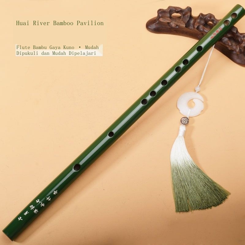 Seruling, seruling bambu, seruling horizontal, gaya kuno hijau, cos alat musik, oriental fire, huai