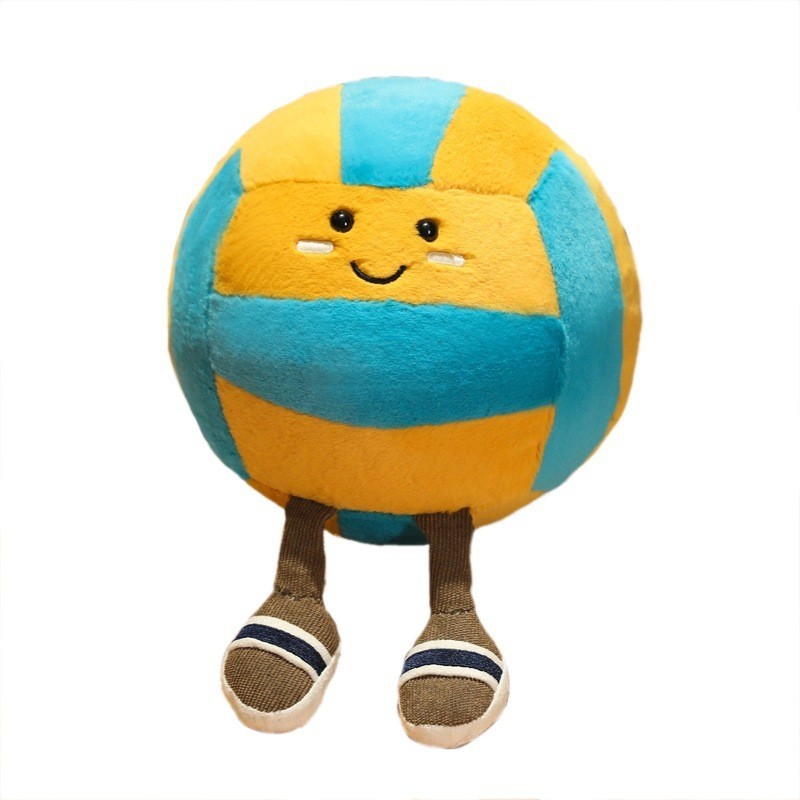 Boneka Mini  Bola voli menyenangkan boneka mainan plush anak-anak hadiah ulang tahun permainan peray