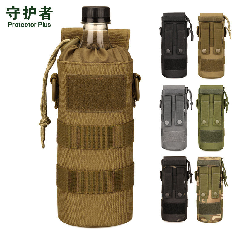 A031- Melompat Di luar 500 ml Kecil 600m Waist Hanging Tactical Water Cup Tas Shoulder Bag Botol Air