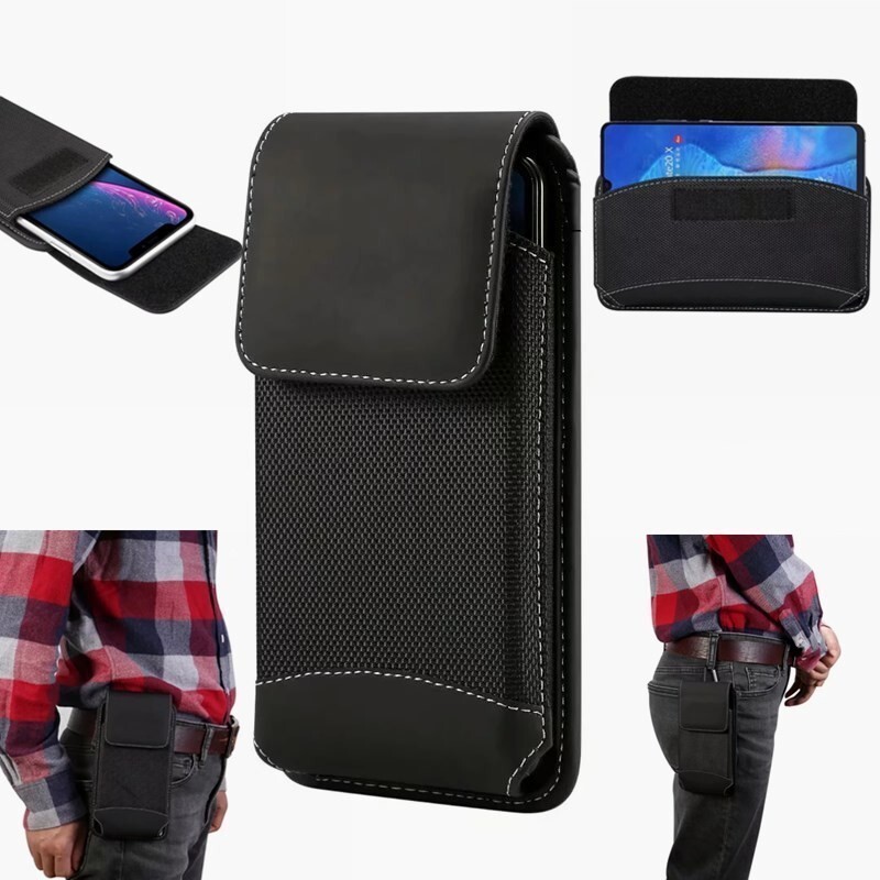 Kulit Belt Ponsel Bergantung Bag Nylon Horizontal dan Vertical Apple Phone Case Mountaineering