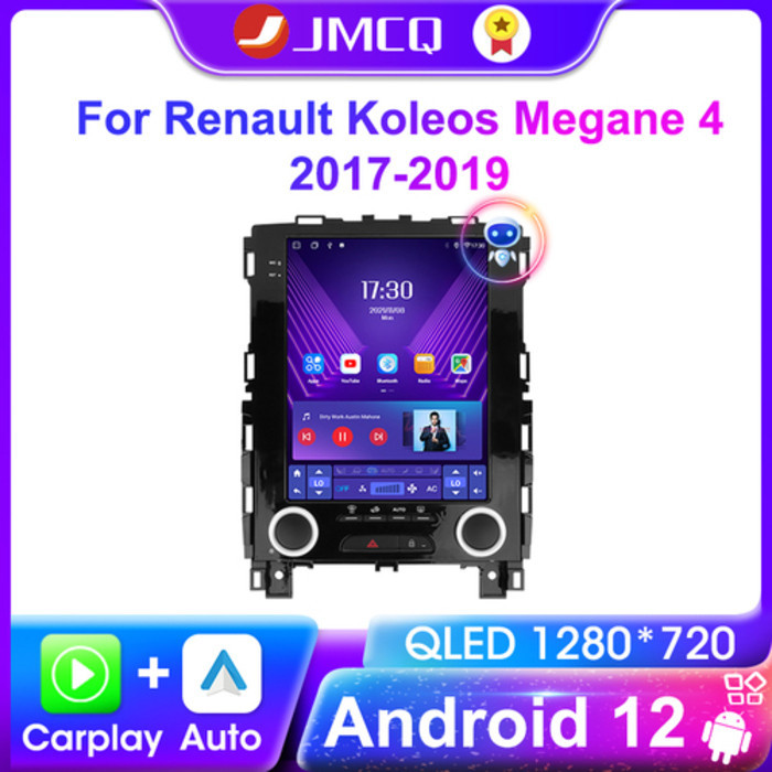 J 2 Din Android 12 For Renault Koleos Megane 4 Samsung SM6 Talisman 2017-2019 Car Radio Multimedia V