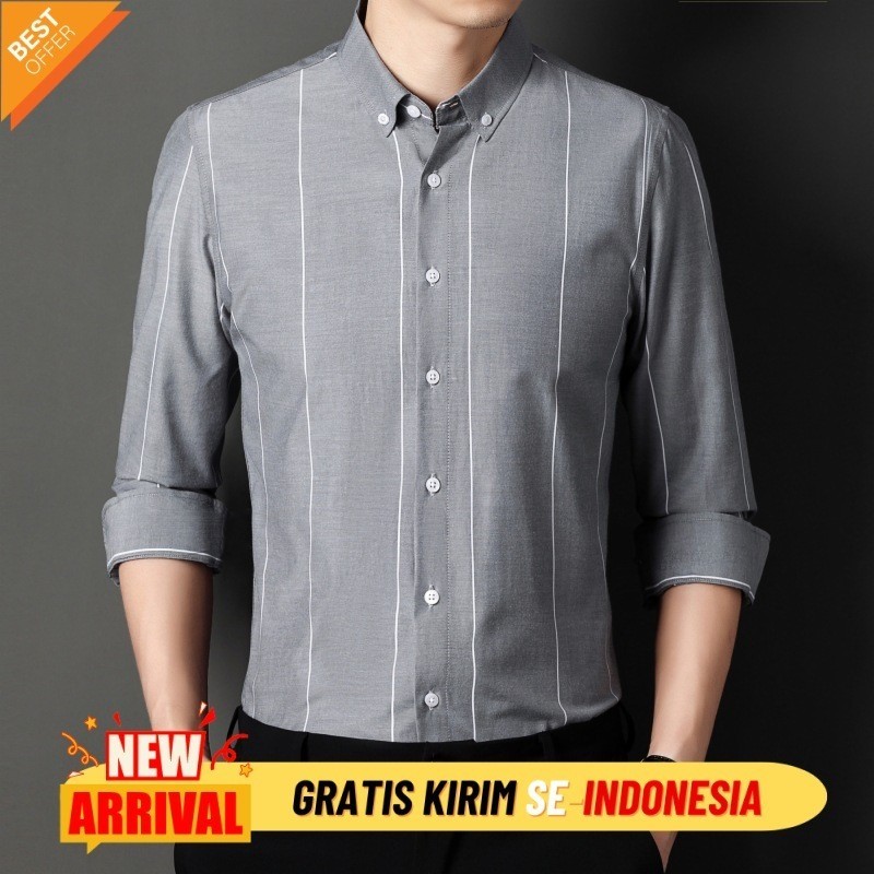 Kemeja Kasual Premium Import  Kemeja lengan korea, kemeja muda, cardigan pria, musim dingin