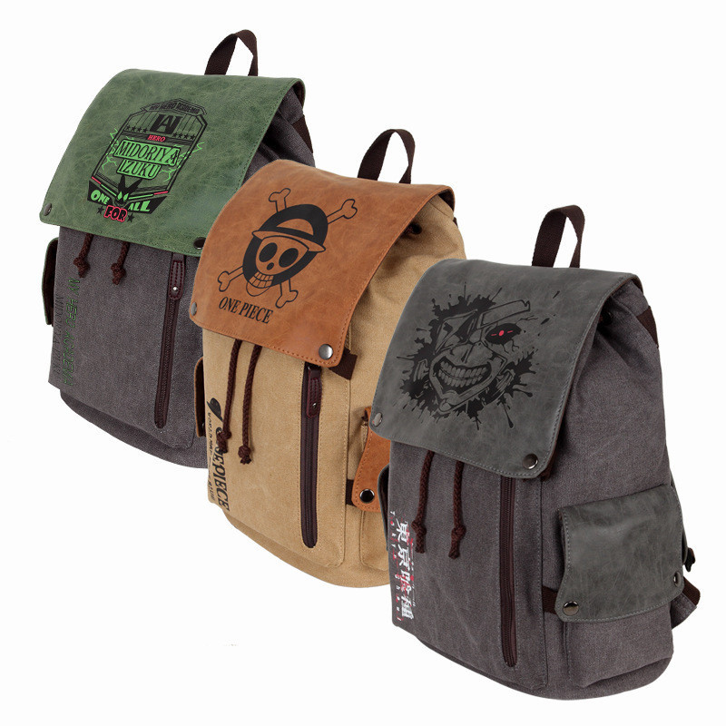 Backpack Anime Tokyo Avengers Fairy Tail Pirate King Green Valley Canvas backpack