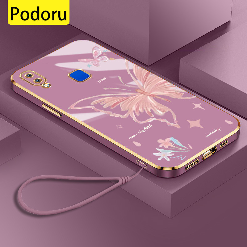 Casing HP Vivo Y91 Y95 1816 1817 1811 1807 Case Softcase Kesing Lucu Phone Cesing Soft Cassing Sayap