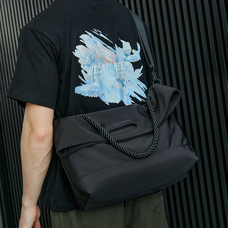 Nylon Crossbody untuk Kelas Baru Pria Commuting Large Body for Sport and Fitness, Postman Bag, Canva