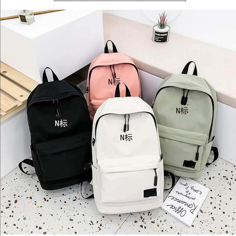 Tas belakang murid trendy, sederhana modus, komputer kapasitas besar, tasnya perjalanan luar untuk p