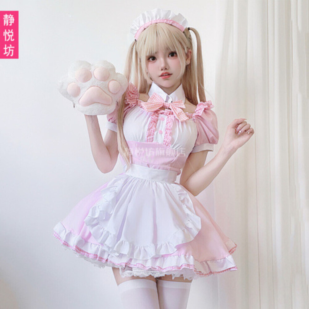 Anime Manis Maid Soft Sister Cat Cosplay Kostum Lolita Dress
