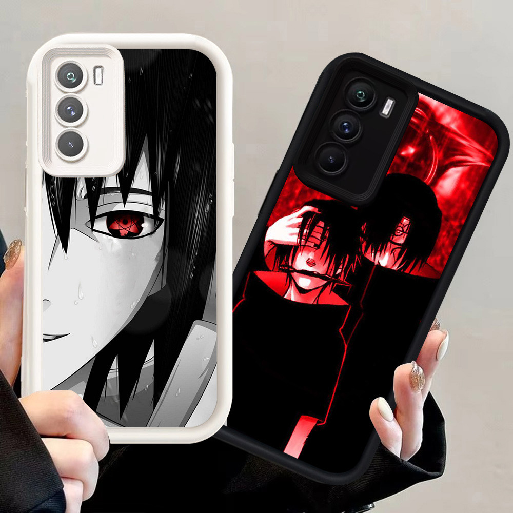 J-42 Anime Naruto Hitam Putih silikon lembut Casing untuk OPPO A16S A16 A54S