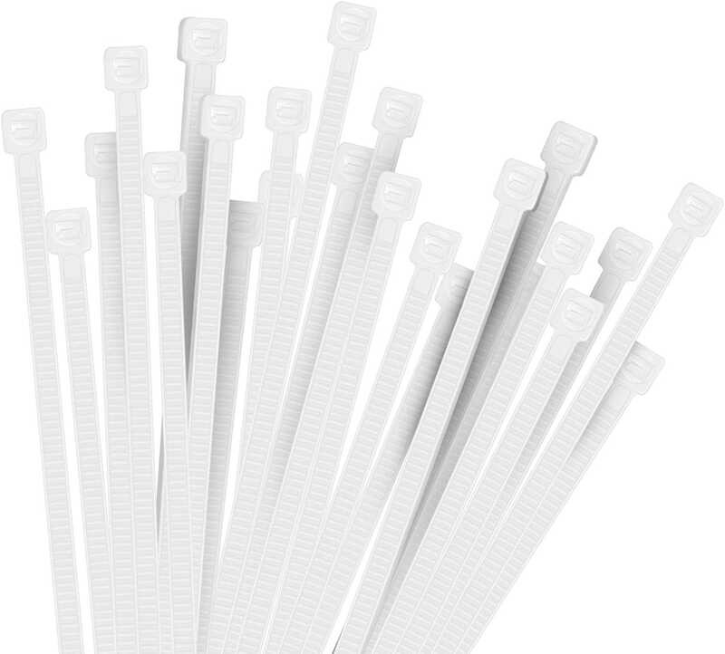 

Hmrope 1 100pcs Cable Heavy Duty 12 Inch, Premium Plastic Wire Clear with 50 Pounds Tensile Str