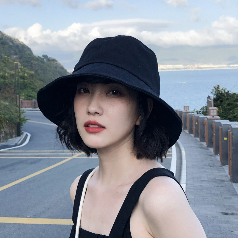 

Tempat Pensil Topi Wanita \12304; celebrity Internet 】 Black fisherman women, spring/summer Korean version, versatile sun protection and shading Best Brand Import Best Brand Import