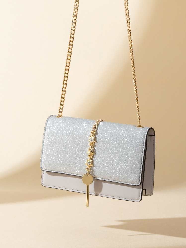 Tas Wanita Rantai  Kecil C&K Limited Starry Sky Chain Small Square For Women's 2024 New Autumn/Winte