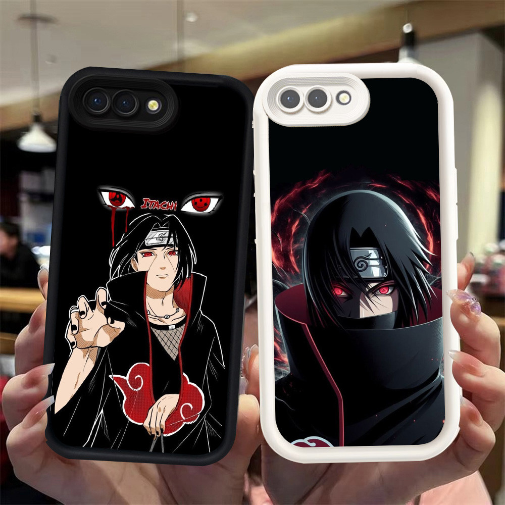 J-44 Naruto Itachi Hitam Putih silikon lembut Casing untuk OPPO A5 F5 A37 A39 A83 A3s A12e A1K Realm