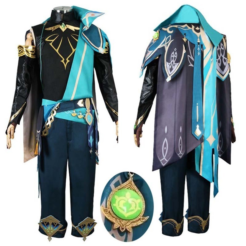 Sumeru Cosplay Kostum Al Haitham Men's Uniform Halloween Alhaitham Pakaian untuk anime cosplay