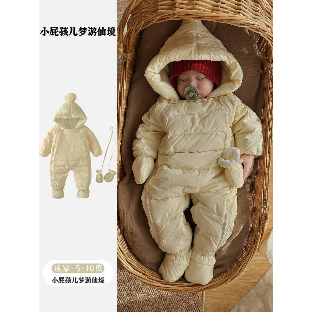 Bayi baju plum sepatu hangat pria bulan kecil bayi musim dingin tas kaki pakaian kapas