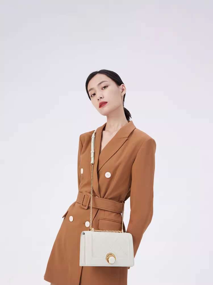 PEDRO rantai berlian untuk wanita, bahu dan lengan, tas persegi kecil Crosbody PW2-76390043