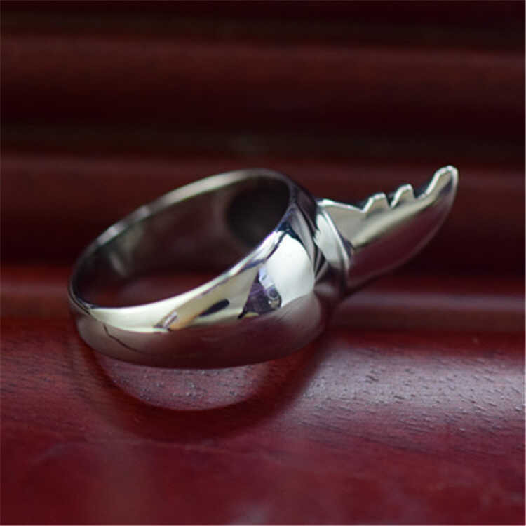 Domineering 1 men's self-defense wolf tooth thorn self-defense ring, female trendy weapon, outd
