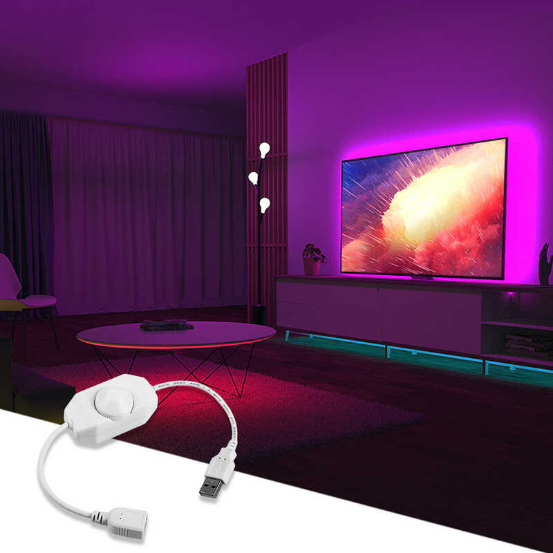 5V USB Strip Lights Brightness Adjust Touch Dimmer LED Dimming Switch Controller