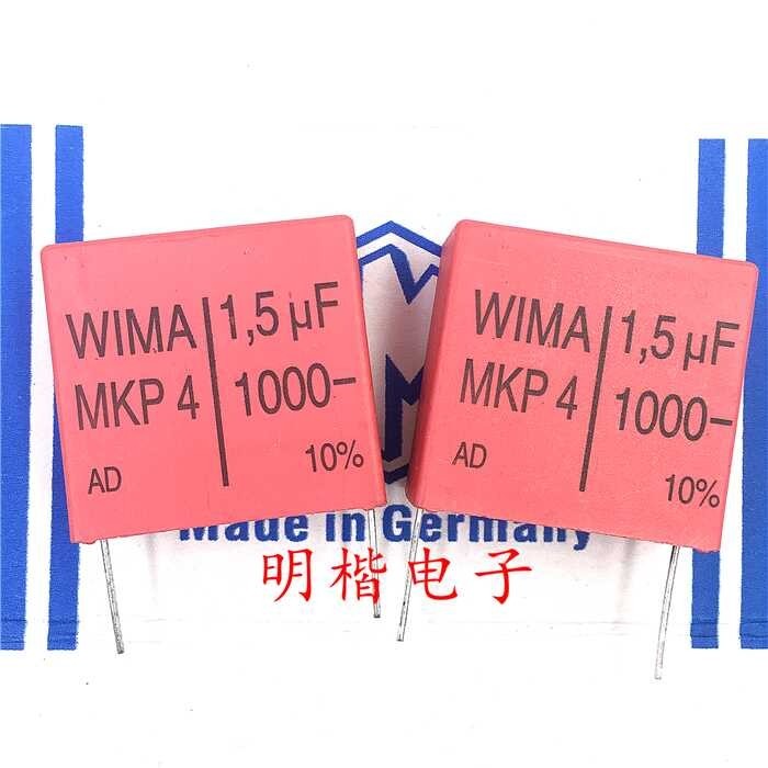Mengirim 1pcs/2pcs Free WIMA Germany kondensator P4 1.5UF 155 1000V 1U5 P=37.5mm