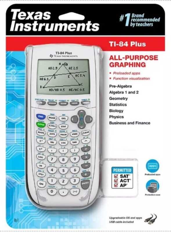 

Ti-84 1 Plus Graphing Calculator, White Calculator,