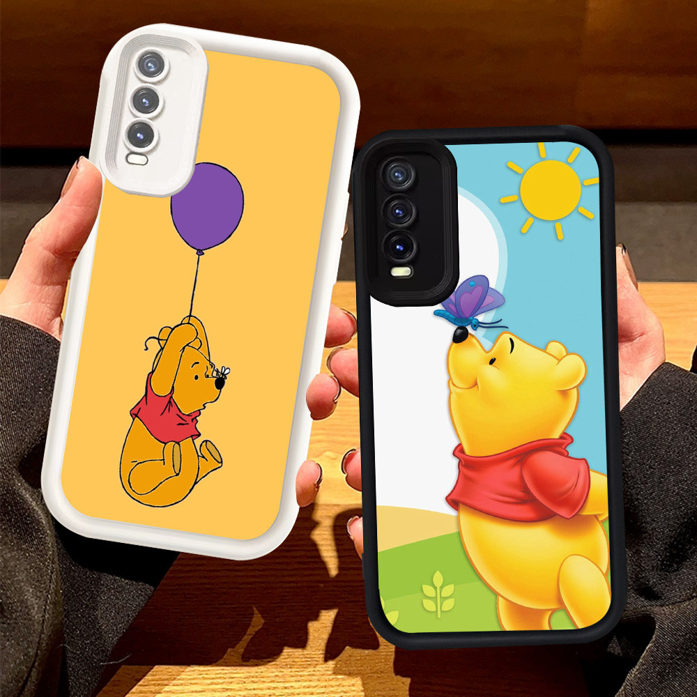 R-34 Winnie the Pooh Case Lembut Casing untuk VIVO Y12s Y20i S1 Y11s Y20s Y20 Cover