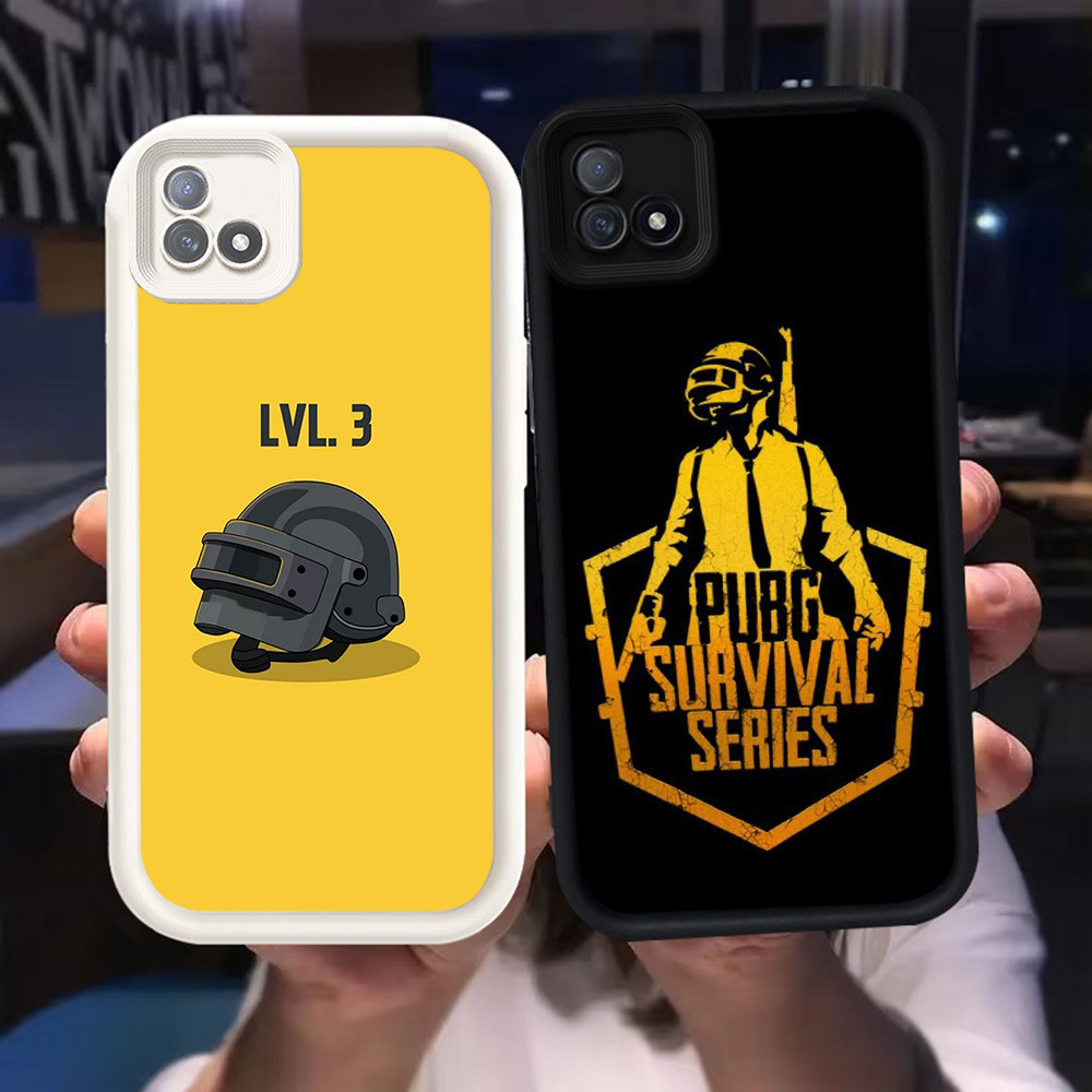 Z-28 PUBG Game Putih Hitam Casing untuk Realme C11 2021 C20 C20A Case