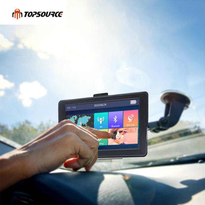 TOPSOURCE Europe 7 Inch Touch Screen Car Navigation With Dash Camera 1G+16G Android Bluetooth WiFi F