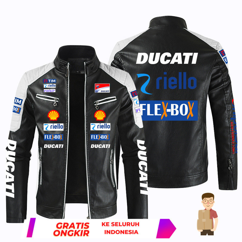 Pakaian Balap  sepeda F1 Pakaian balapan motosikal kulit pria lengan jaket yang cocok untuk tim DUCA
