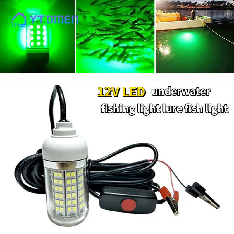 12V LED Light Fishing 100W Ip68 Lure Fish Finder Lamp 108 leds 2835SMD Attracts Prawns Squid Kr