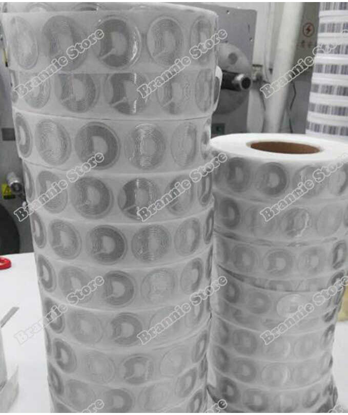 

40000pcs/lot R33MM Ronde jelas transparen kertas soft label EAS untuk anti-pencurian kehilangan