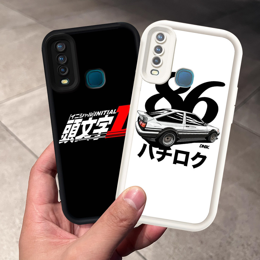 Casing untuk VIVO Y50 Y15 Y17 Y30 Y12 Y19 V9 Z1 Pro Y66 Y30i Silikon Case H-43 INITIAL D AE86