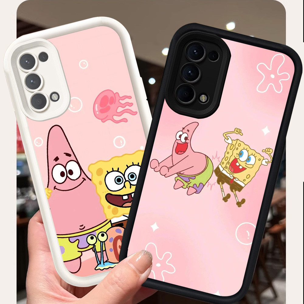 Casing untuk OPPO A52 F19 A92 F19s A72 A95 Silikon Case H-90 SpongeBob