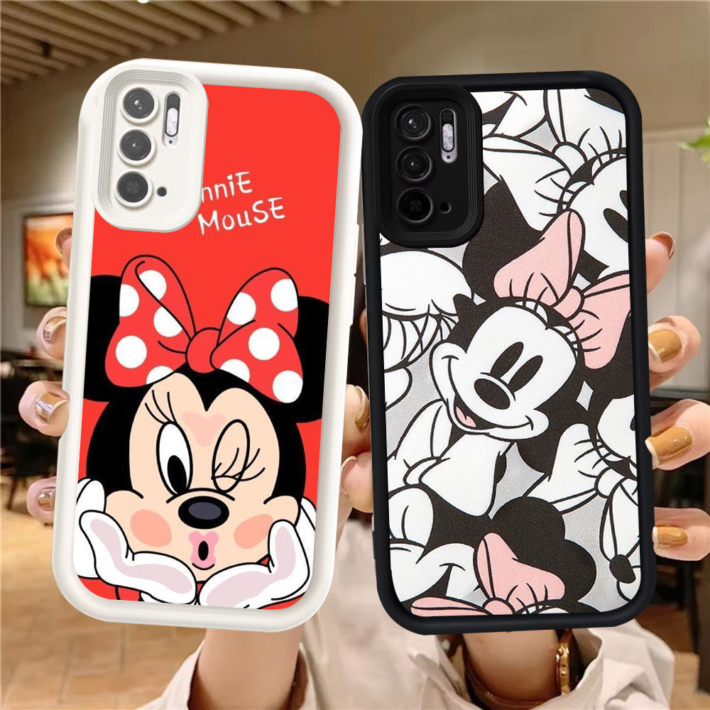 Z-40 Mickey Minnie Mouse Putih Hitam Casing untuk Xiaomi Redmi Note 10T 10 10S Pro Max 5G Case
