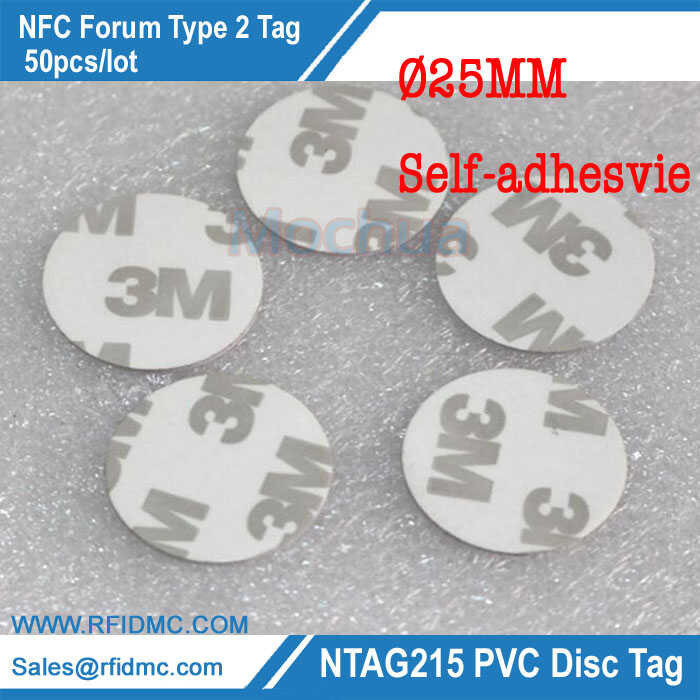 

50Pieces NTAG215 TAG All Phone Available NFC Adhesive Tag High Performance