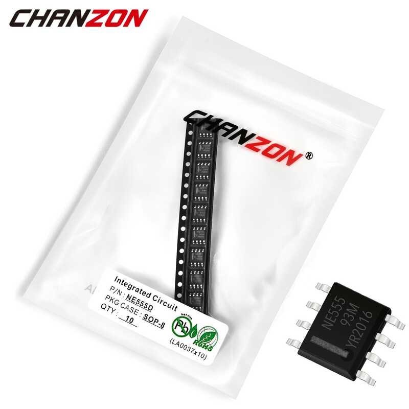 555 10PCS NE555 SOP8 NE555D Timers SMD SOP Integrated Circuit Semiconductor New Original IC Chi