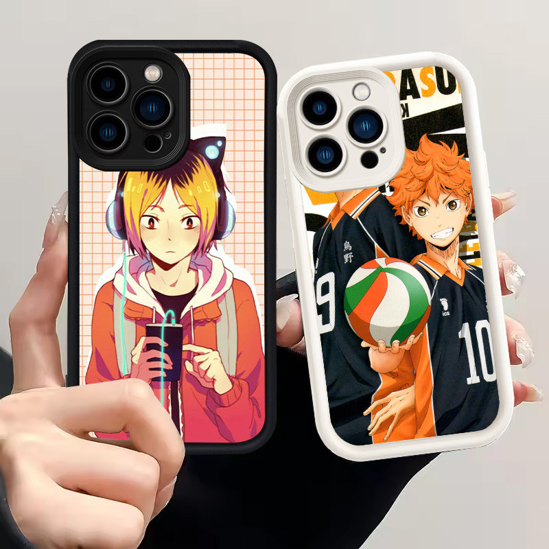 Casing untuk iPhone 12 XR Mini Pro Max Silikon Case H-12 Haikyuu Anime