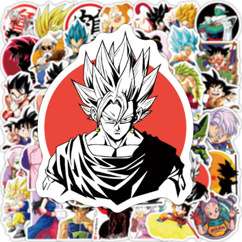 

￥ 10/30/50/100Pcs Dragon Ball Stickers Anime Cool Graffiti Laptop Phone Motorcycle Waterproof Kid