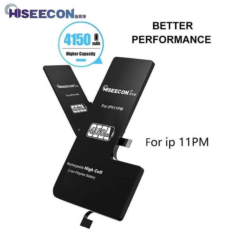￥ HISEECON High Capacity Battery For Iphone 7 8 XR XS XSM 11 12 13 Pro Max Plus 4150 3500 Mah Ori