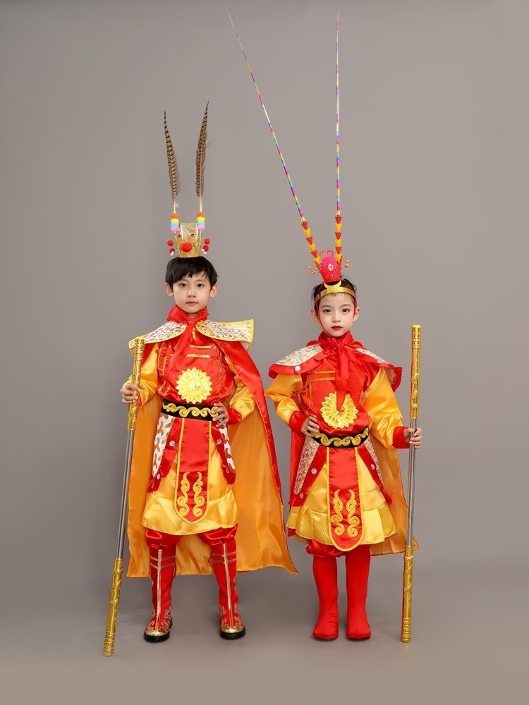 Kostum kosplay Halloween untuk laki laki dan perempuan  bermain peran Raja Monyet Sun Wukong  Sage A