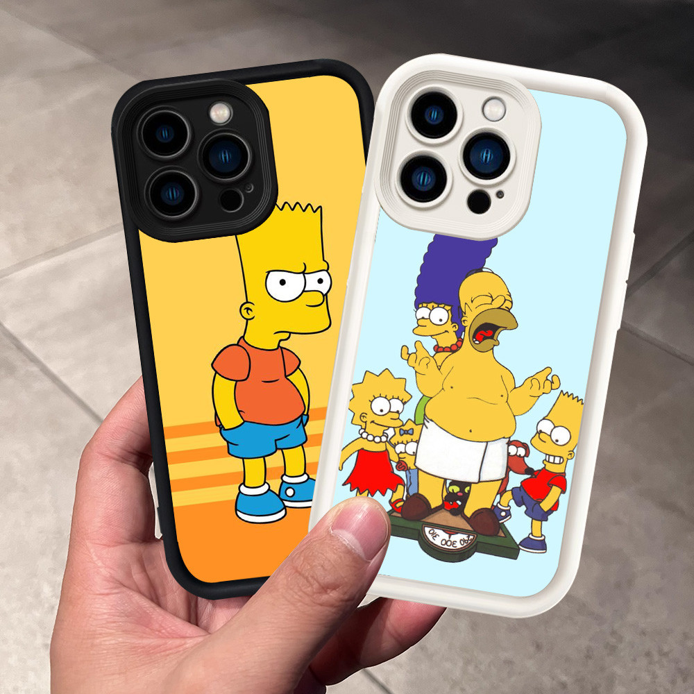 Casing untuk iPhone 6s 11 6 Pro Max Plus Silikon Case H-96 Bart Simpson