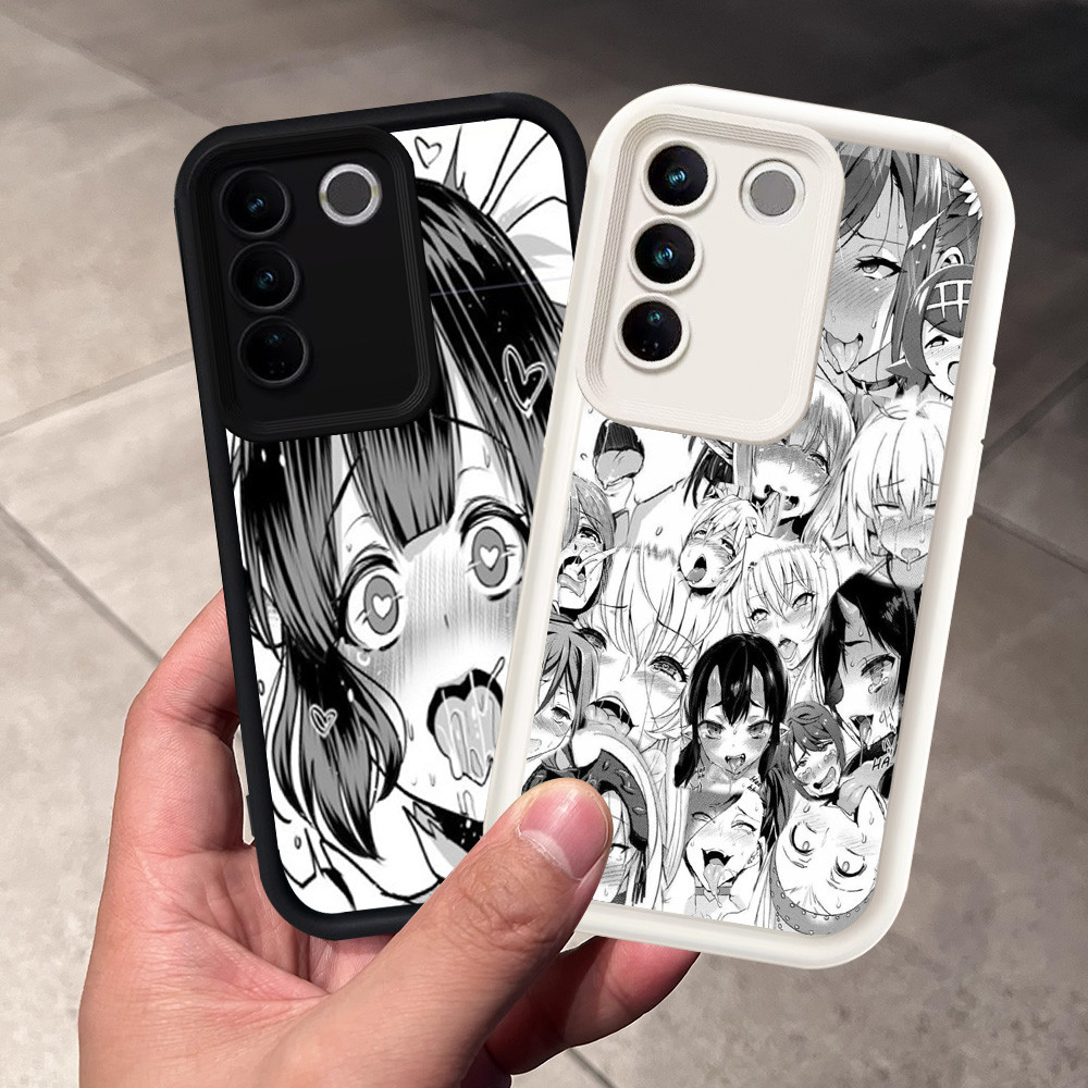 Casing untuk VIVO V27E Y200e V27 Pro V60 5G Silikon Case H-19 Ahegao Anime
