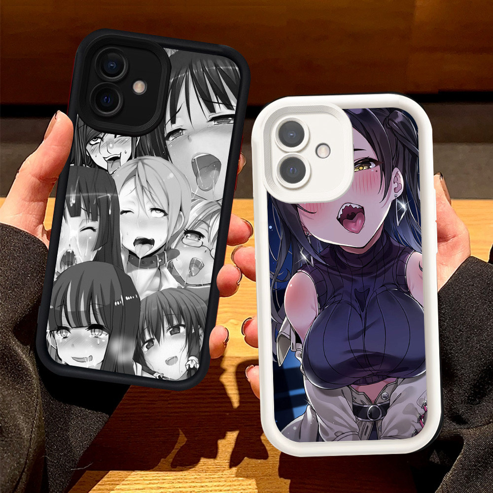 Casing untuk Xiaomi Poco M7 C65 F7 Redmi 15C 13C A5 A1 A2 K60 Ultra Silikon Case H-19 Ahegao Anime