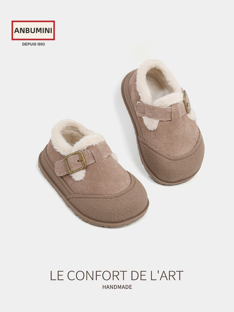 Amp Mickey Baby Burken musim dingin berlapis kapas laki-laki bayi belajar anak perempuan sepatu kaca