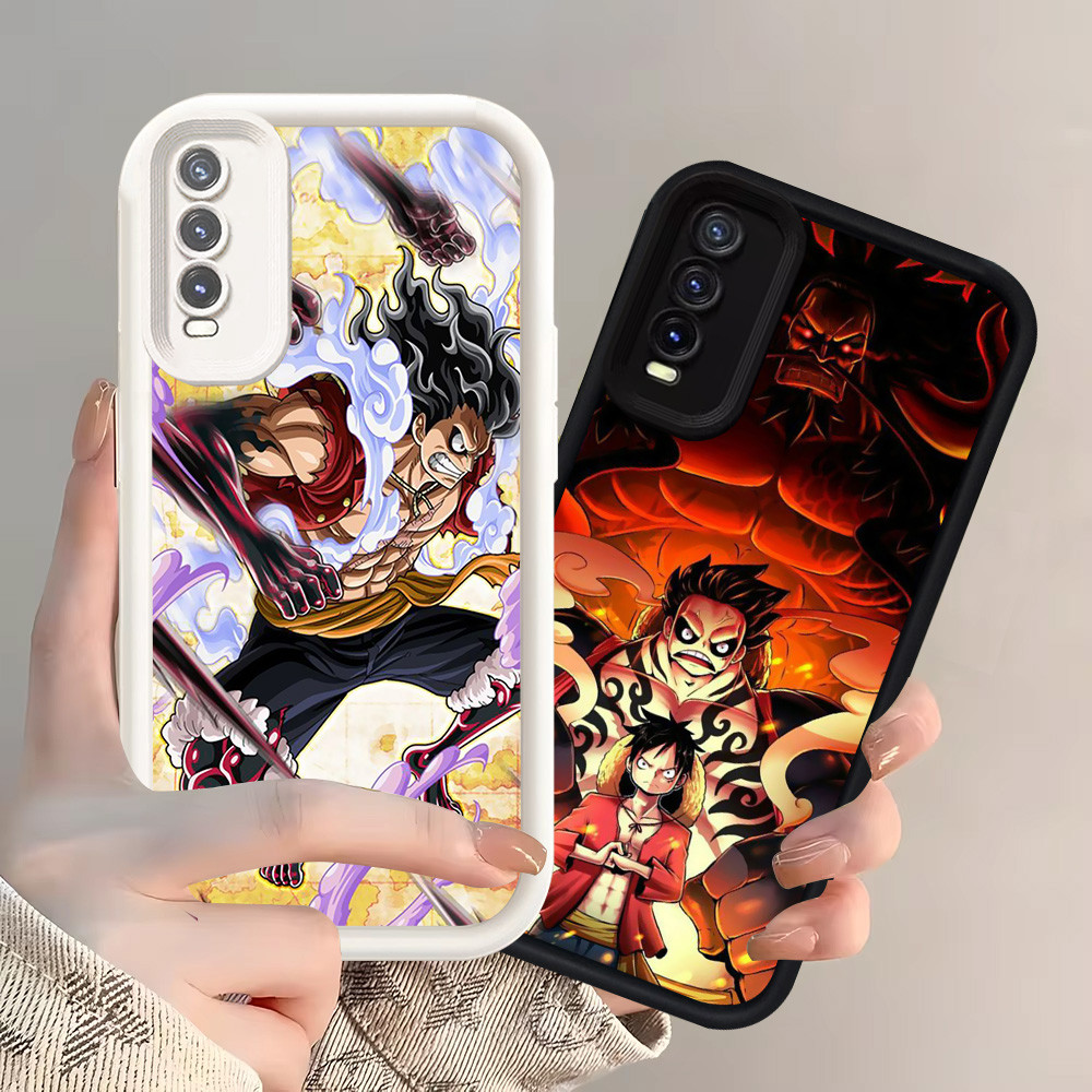 Z-3 One Piece Luffy Putih Hitam Casing untuk Samsung Galaxy A30 A50 A50s A30s Case