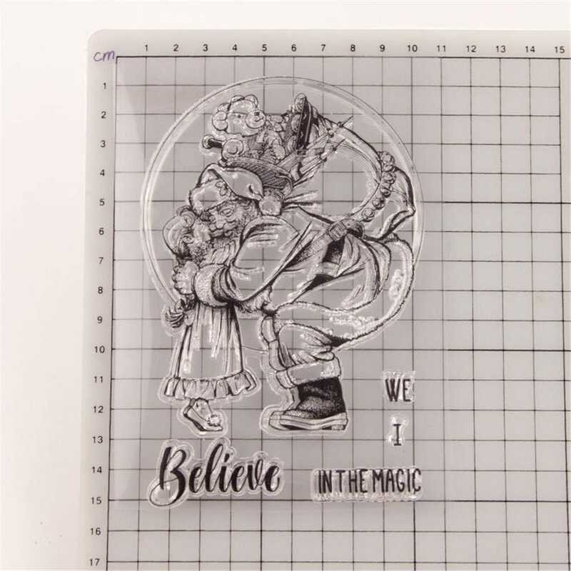 

Merry Christmas, A.B.C.D.E. Santa Claus, girls believe in the magic Christmas gifts, transparen