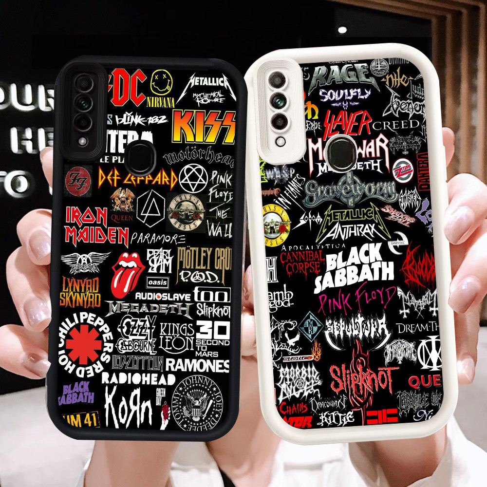 Z-48 Rock Band Putih Hitam Casing untuk OPPO A31 Reno 3 A91 F15 2020 Case