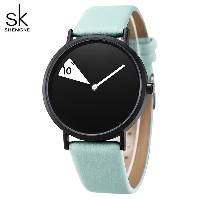 Shengke Creative Women Quartz Fahion Leather Montre Femme Brand Watch For Girl Reloj Mujer Colo